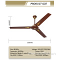 High Air Rustic Ceiling Fan With 56 Inch